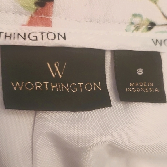 Worthington White Floral Pants - Picture 7 of 9